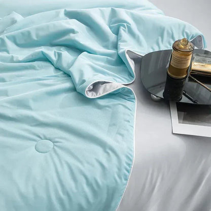 Ultra Soft Summer Cooling Blanket Smooth Breathable Air Conditioning Comforter